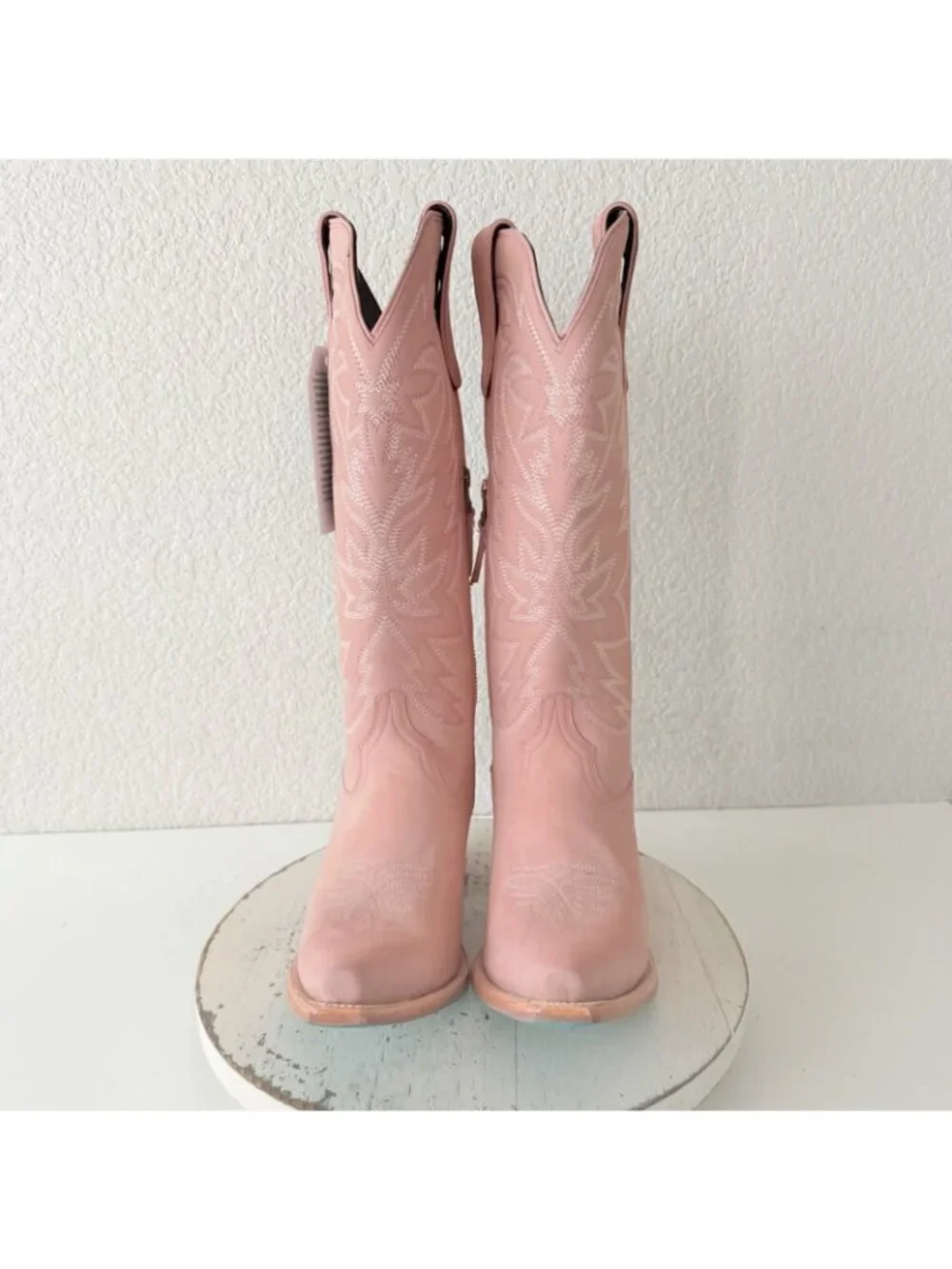Lane SMOKESHOW Pink Cowboy Boots Western Cowgirl Mid Calf Tall Womens Size 9.5 - Picture 6 of 13